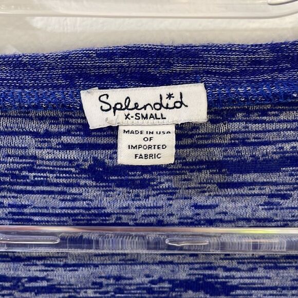 SPLENDID space dyed jersey side zip tunic long sleeve top xs - Picture 2 of 6